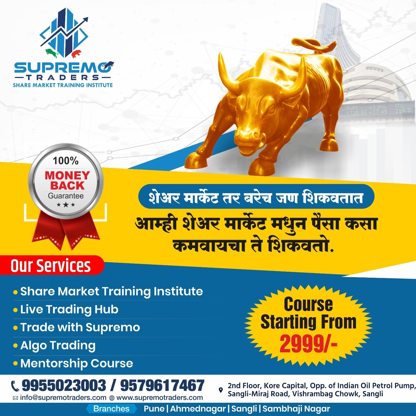 Share Market Course Start From At Just 2999/- in Pune